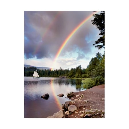 Monte Nagler 'Sailing Under Rainbows Oregon Color' Canvas Art,35x47